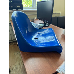 Кресла пластиковые для стадиона 30 шт (триколор)