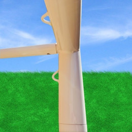 Ворота юниорские 5х2м алюминиевые 76 мм, футбольные (разборные)